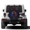 Foruidea Silhouette Lotus Spare Tire Cover Dust-Proof Wheel Tire Cover Fit Trailer, RV, SUV and Many Vehicle 15 Inch view 2