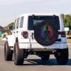 Foruidea Silhouette Lotus Spare Tire Cover Dust-Proof Wheel Tire Cover Fit Trailer, RV, SUV and Many Vehicle 15 Inch view 3