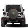 Foruidea Gray Metal Spare Tire Cover Dust-Proof Wheel Tire Cover Fit Trailer, RV, SUV and Many Vehicle 15 Inch view 2