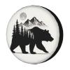 Foruidea Mountain Bear Spare Tire Cover Dust-Proof Wheel Tire Cover Fit Trailer, RV, SUV and Many Vehicle 17 Inch view 1