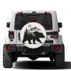 Foruidea Mountain Bear Spare Tire Cover Dust-Proof Wheel Tire Cover Fit Trailer, RV, SUV and Many Vehicle 17 Inch view 2