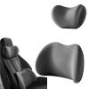 Lumbar Support Pillow and Car Headrest Set Compatible with COWIN Showjet Pro Showjet Pro EV X7 CX3, Cushion Comfort Ergonomic Kit, Set 2-Grey view 1