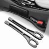 EXUIKO 2 Pack No Drop Car Seat Gap Filler Guard, Stopper/Catcher to Fill the Gap between Seat and Console Black Car Crevice Inbetween Blocker Plug Space Pad X01 view 1