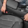 EXUIKO 2 Pack No Drop Car Seat Gap Filler Guard, Stopper/Catcher to Fill the Gap between Seat and Console Black Car Crevice Inbetween Blocker Plug Space Pad X01 view 2