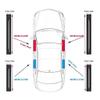 YUFENGLIHAI 4PCS Car Door Sill Protector for Range Rover Sport L461 2023 2024, Carbon Fiber Door Edge Scuff Plate Entry Guard Welcome Pedal Kick Protection Threshold Strips,C/White view 3