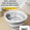 Pavnso 2 Pcs 5L Collapsible Bucket with Handle, Foldable Square Cleaning Bucket, Portable Space Saving Pail for Household, Outdoor, Camping, Beach and Car Washing view 2