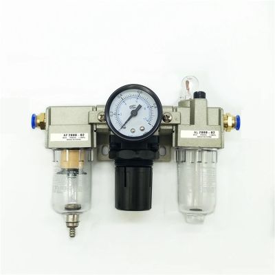 1pc AC2000-02 1/4"Pressure Regulator Gauge Air Compressor Filter Oil Moisture Separator For Water Filters Dehumidifier(With 4mm fitting)