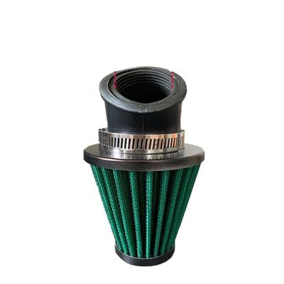 Guizhi Air Filter Box Motorcycle Air Filter 28mm-48mm Universal Sports High Flow Air Filter Intake Motorcycle Accessories(Green 48mm)