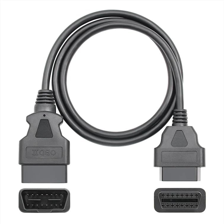 5FT OBD2 Extension Cable for ELM327 OBDII Scanner, Car 16Pin Male to Female Connector Auto Diagnostic Tool