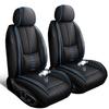 SOUIPA Car Seat Covers 2 Seats Fit for VW Jetta SportWagen 2009-2014,Waterproof Leather Seat Covers,Airbag Compatible,Car Seat Protectors Interior Sets(Front Set,Black&Blue) view 1