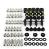 FIGULI Bodywork Screws Motorcycle Full Fairing Bolts Kit for ZX12R ZX-12R ZX 12R 2000 2001 2002 2003 2004 2005 Clips Nuts Body Screw Stainless(Silver) view 1