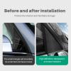 JUPIZEUS for Tesla Model Y Juniper 2025 A Pillar Triangle Film Carbon Fiber Pattern Window Pillar TPU Protective Film Anti-Scratch Waterproof Film 2Pcs view 3