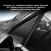 JUPIZEUS for Tesla Model Y Juniper 2025 A Pillar Triangle Film Carbon Fiber Pattern Window Pillar TPU Protective Film Anti-Scratch Waterproof Film 2Pcs view 4