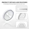 4PCS Door Latch Lock Cover Silicone Door Latch Guard for Lexus RX RX350 RX350h RX500h, Self-Adhesive Strike Protector for Car Protector and Noise Reduction,White view 3