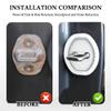 4PCS Door Latch Lock Cover Silicone Door Latch Guard for Lexus RX RX350 RX350h RX500h, Self-Adhesive Strike Protector for Car Protector and Noise Reduction,White view 4