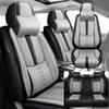 SOUIPA Car Seat Covers 5 Seats Fit for Buick Encore 2013-2022,Waterproof Leather Seat Covers,Airbag Compatible,Car Seat Protectors Interior Sets(5PCS with Pillows,Black&Grey) view 1