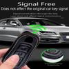HIBEYO Leather Key Fob Cover for Porsche Car Accessories Key Case Fit for Porsche Key Chain Smart Rmeot Auto Key-B Keychain Black view 4