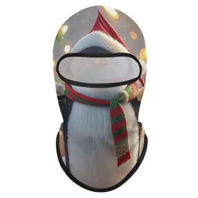 Christmas Funny Penguin Ski Mask Cover Balaclava Full Face Mask Winter Face Cover Cooling Neck Gaiter UV Protection for Men Women Outdoor Sports Motorcycle Riding