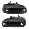 Dunviku Exterior Door Handle with Keyhole Front Left Right Driver Passenger Side Outside Replacement for 72180S00004 72140S00004 1996-2000 Honda Civic view 1