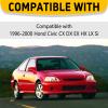 Dunviku Exterior Door Handle with Keyhole Front Left Right Driver Passenger Side Outside Replacement for 72180S00004 72140S00004 1996-2000 Honda Civic view 2
