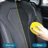 Car Interior Dashboard Polish Wax, Long-Lasting Mild Car Interior Care Coating Wax, Portable Auto Parts Cleaner Restorer with Sponge, Multipurpose Auto Seat Polish, Prevent Fade, Yellow, Oxidation view 3
