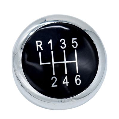 ZZQKSP 6 Speed Car Gear Knob Cap Cover Chrome Shifter Head Cover for VW for Passat B6 2005-2011 B7 2010-2014 CC 2009-2012