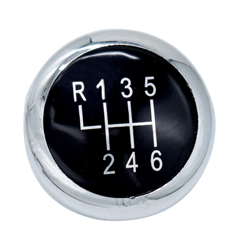 ZZQKSP 6 Speed Car Gear Knob Cap Cover Chrome Shifter Head Cover for VW for Passat B6 2005-2011 B7 2010-2014 CC 2009-2012