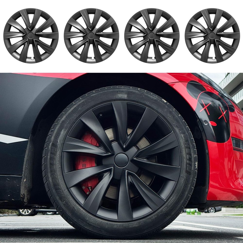 Design for Tesla Model 3 Wheel Cover 18 inch(2017-2023) hubcaps Set of 4
