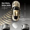2 pcs Blind Spot Mirrors, 2" Heart Shaped HD Glass Convex 360 Wide Angle Side Rear View Mirror with ABS Housing for Cars SUV and Trucks, Chrome Heart shape, Pack of 2 view 4