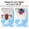 FOWIDALIXG Sunglasses Clip for Car Visor Accessories Eyeglass Holders Organizer Black Border + Red 2 Pack view 3