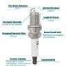 Iridium Spark Plugs Set of 4 Fit for Chevrolet Sonic 2012-2018 Aveo Aveo5 2009-2011 Cruze 2011-2015 Cruze Limited 2016,Pontiac G3 2007-2010 1.6L 1.8L L4 view 2