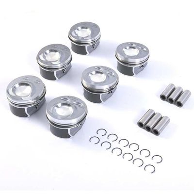 6PCS Engine Pistons Rings Set Compatible With 3.6L FSI VR6 Engine Fits Select Vehicles Including Models Using 03H107065N 03H198151B 03H198151D