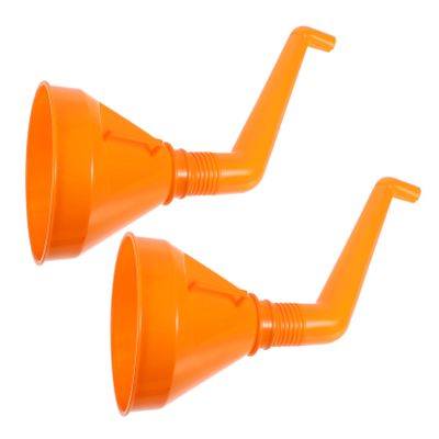 Healifty 2pcs Thickened Abs Automotive Funnel for Engine Oil Gasoline Kerosene Liquids Leak Durable Car Fluid Pouring Tool for Motorcycle Refueling Easy to Fix and Practical Design