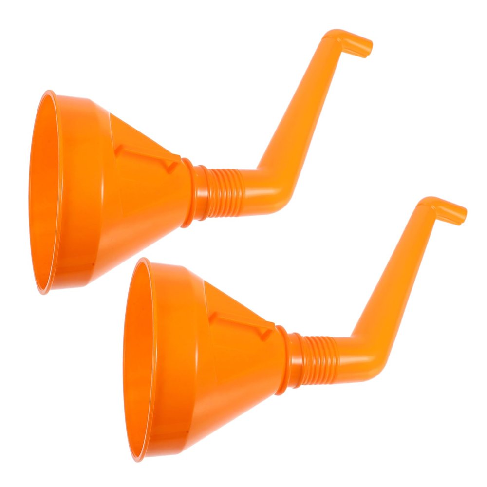 Healifty 2pcs Thickened Abs Automotive Funnel for Engine Oil Gasoline Kerosene Liquids Leak Durable Car Fluid Pouring Tool for Motorcycle Refueling Easy to Fix and Practical Design