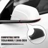 Reilauto Tesla Model Y Mirror Bottom Cover, Left Driver Side Lower Rearview Mirror Trim Housing Cap Replacement for 2018-2025 Tesla Model Y Accessories, Black view 3