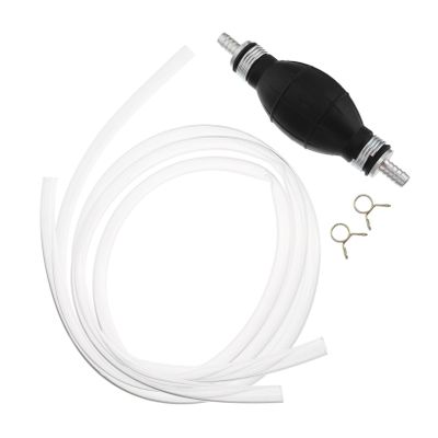 Kichvoe Manual Oil Absorber Pump with One Way Valve Durable Rubber Bulb Siphon Hose for Transfer Handheld Syphon Pump for Petrol and Liquids with High Flow Rate