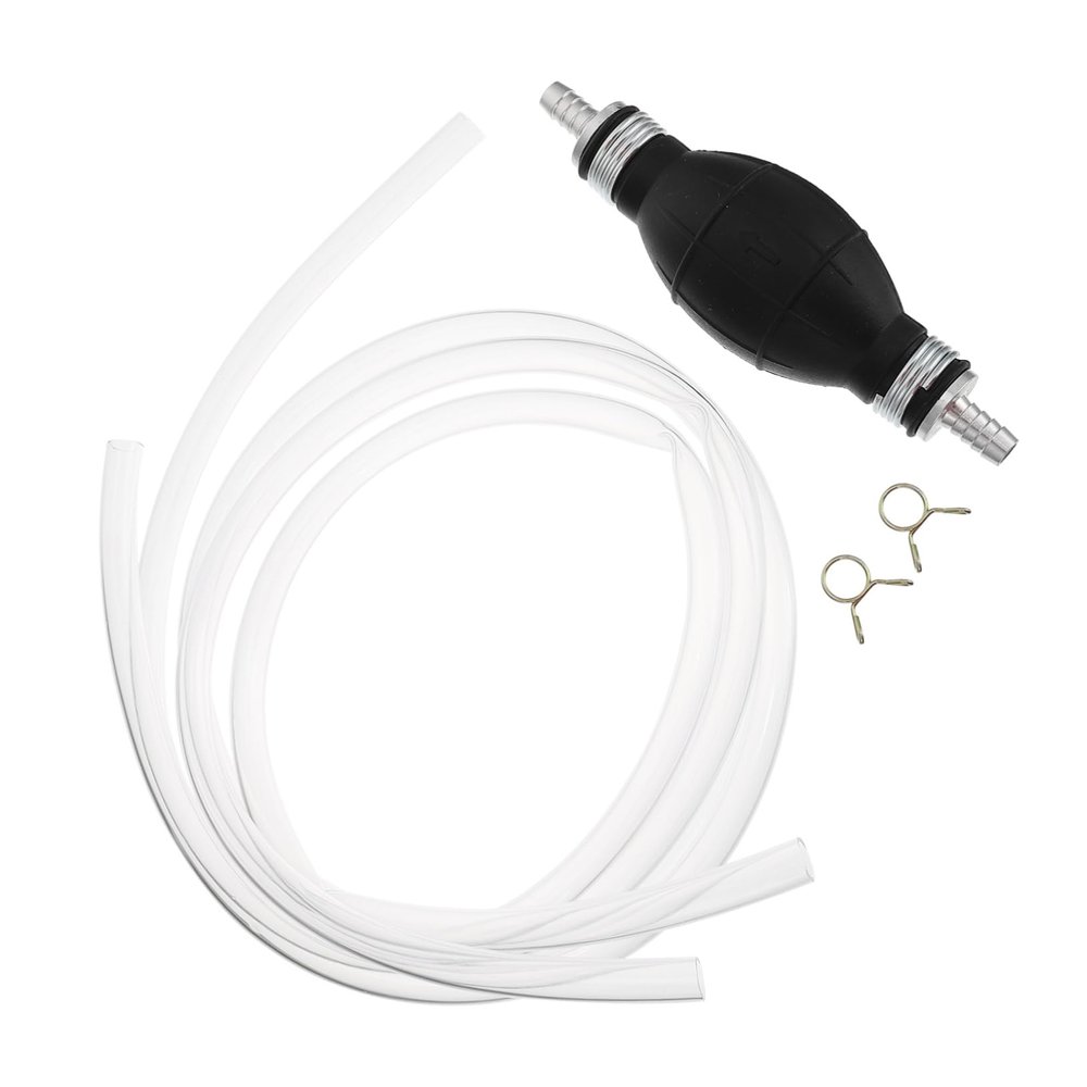 Kichvoe Manual Oil Absorber Pump with One Way Valve Durable Rubber Bulb Siphon Hose for Transfer Handheld Syphon Pump for Petrol and Liquids with High Flow Rate