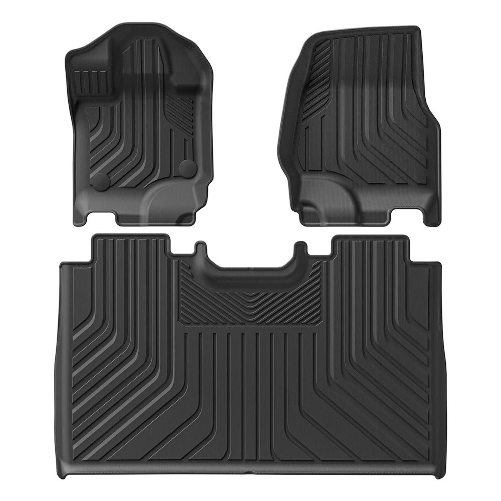 LLXINGYL Compatible with F-150 F150 2015-2024 (Not Rear Seat with Under-Seat Fold Flat Storage) TPE 3D Car Floor Mats Foot Set Left Rud