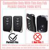 Yekoubo Sakura Flower Key Fob Cover for Lexus RX ES 4-Button Black view 2