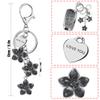 Yekoubo Sakura Flower Key Fob Cover for Lexus RX ES 4-Button Black view 4