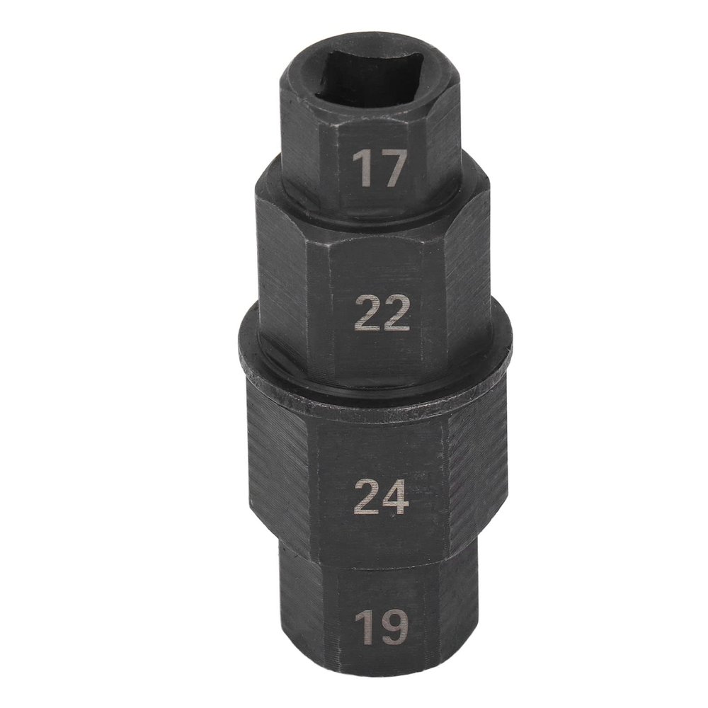 Estink Hex Axle Tool Motorcycle Front Wheel Spindle Wrench Hex Axle Socket Wrench Front Axle Removal Tool for with 17mm 19mm 22mm 24mm CrMo Steel (Black)