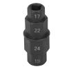 Estink Hex Axle Tool Motorcycle Front Wheel Spindle Wrench Hex Axle Socket Wrench Front Axle Removal Tool for with 17mm 19mm 22mm 24mm CrMo Steel (Black) view 1