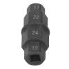 Estink Hex Axle Tool Motorcycle Front Wheel Spindle Wrench Hex Axle Socket Wrench Front Axle Removal Tool for with 17mm 19mm 22mm 24mm CrMo Steel (Black) view 2