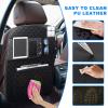 NUWQICD Back Seat Protector 2 Pack Fit For BMW X4 Car Kick Mats with Touch Screen Tablet Holder Storage Organizer Waterproof Dirt Proof Faux Leather Auto Accessories for Kids (1 Pair Black) view 4