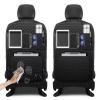 NUWQICD Back Seat Protector 2 Pack Fit For Hyundai Tucson Car Kick Mats with Touch Screen Tablet Holder Storage Organizer Waterproof Dirt Proof Faux Leather Auto Accessories for Kids (1 Pair Black) view 1