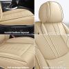 SOUIPA Car Seat Covers 2 Seats Fit for Chrysler Cirrus 2000,Waterproof Leather Seat Covers,Airbag Compatible,Car Seat Protectors Interior Sets(2PCS with Pillows,Beige) view 4