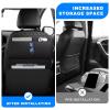 NUWQICD Back Seat Protector 2 Pack Fit for Toyota RAV4 Car Kick Mats for Kids Upgraded Version with Storage Organizer Waterproof Dirt Proof Faux Leather Auto Accessories (Black) view 3