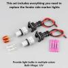 Svicari Side Marker Light Bulb Socket with Wire Harness Fit for Ford F250 F350 F450 F550 Transit Mercury Cougar Fender Clearance Lamp Base Replace OE F8RZ13K371AA 2PCS with T10 Bulb view 3