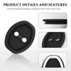 4PCS Door Latch Lock Cover Silicone Door Latch Guard for 2018-2022 2023 2024 VW Atlas, Self-Adhesive Strike Protector for Car Protector and Noise Reduction,Black view 3