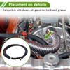 ACROPIX AN-8 Fuel Line Hose 5.02 ft l 11.13mm ID 17.2mm OD Vacuum Hose Automotive Fuel Hose 1 Pcs view 2
